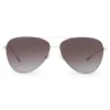Giorgio Armani - Metal Pilot Frame Sunglasses with 18K Gold Plating - Brown - Sunglasses - Giorgio Armani Eyewear - Avvenice