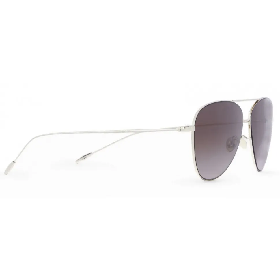 Giorgio Armani - Metal Pilot Frame Sunglasses with 18K Gold Plating - Brown - Sunglasses - Giorgio Armani Eyewear - Avvenice