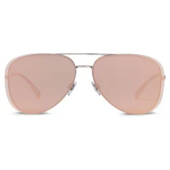 Giorgio Armani - Metal Pilot Frame Sunglasses - Silver - Sunglasses - Giorgio Armani Eyewear - Avvenice