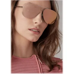 Giorgio Armani - Metal Pilot Frame Sunglasses - Silver - Sunglasses - Giorgio Armani Eyewear - Avvenice