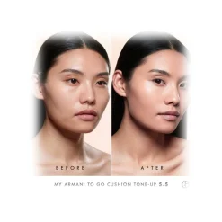 Giorgio Armani - My Armani To Go Tone-Up Cushion Dewy foundation - Anti-pollution and Anti-Aging Foundation with Hyaluronic Acid - Avvenice
