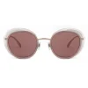 Giorgio Armani - Open Lenses Round Frame Sunglasses - Silver - Sunglasses - Giorgio Armani Eyewear - Avvenice
