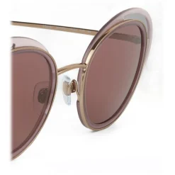 Giorgio Armani - Open Lenses Round Frame Sunglasses - Silver - Sunglasses - Giorgio Armani Eyewear - Avvenice
