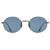 Giorgio Armani - Oval Sunglasses - Blue - Sunglasses - Giorgio Armani Eyewear - Avvenice