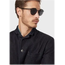 Giorgio Armani - Panthos Shape Sunglasses - Black - Sunglasses - Giorgio Armani Eyewear - Avvenice