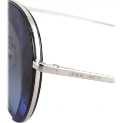 Giorgio Armani - Retrò - Metal Sunglasses with Degradè Lenses - Blue - Sunglasses - Giorgio Armani Eyewear - Avvenice