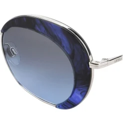 Giorgio Armani - Retrò - Metal Sunglasses with Degradè Lenses - Blue - Sunglasses - Giorgio Armani Eyewear - Avvenice