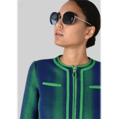 Giorgio Armani - Retrò - Metal Sunglasses with Degradè Lenses - Blue - Sunglasses - Giorgio Armani Eyewear - Avvenice