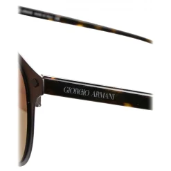 Giorgio Armani - Retrò - Metal Sunglasses with Metal Frame - Brown - Sunglasses - Giorgio Armani Eyewear - Avvenice