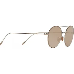 Giorgio Armani - Round Frame - Metal Round Frame Sunglasses - Brown - Sunglasses - Giorgio Armani Eyewear - Avvenice