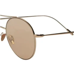 Giorgio Armani - Round Frame - Metal Round Frame Sunglasses - Brown - Sunglasses - Giorgio Armani Eyewear - Avvenice
