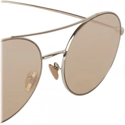 Giorgio Armani - Round Frame - Metal Round Frame Sunglasses - Brown - Sunglasses - Giorgio Armani Eyewear - Avvenice