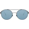Giorgio Armani - Round Frame - Metal Round Frame Sunglasses - Blue - Sunglasses - Giorgio Armani Eyewear - Avvenice