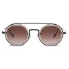 Giorgio Armani - Round Frame Sunglasses - Brown - Sunglasses - Giorgio Armani Eyewear - Avvenice