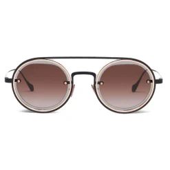 Giorgio Armani - Round Frame Sunglasses - Brown - Sunglasses - Giorgio Armani Eyewear - Avvenice