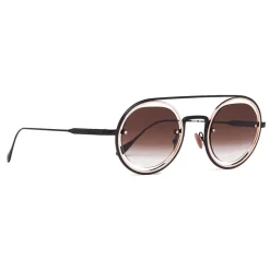 Giorgio Armani - Round Frame Sunglasses - Brown - Sunglasses - Giorgio Armani Eyewear - Avvenice