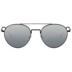 Giorgio Armani - Round Frame - Metal Round Frame Sunglasses - Dark Grey - Sunglasses - Giorgio Armani Eyewear - Avvenice