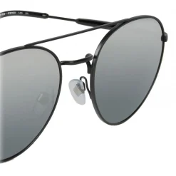 Giorgio Armani - Round Frame - Metal Round Frame Sunglasses - Dark Grey - Sunglasses - Giorgio Armani Eyewear - Avvenice