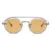 Giorgio Armani - Round Frame Sunglasses - Yellow - Sunglasses - Giorgio Armani Eyewear - Avvenice
