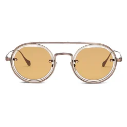 Giorgio Armani - Round Frame Sunglasses - Yellow - Sunglasses - Giorgio Armani Eyewear - Avvenice