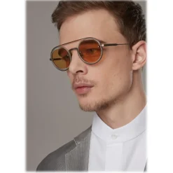 Giorgio Armani - Round Frame Sunglasses - Yellow - Sunglasses - Giorgio Armani Eyewear - Avvenice