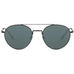 Giorgio Armani - Round Frame - Metal Round Frame Sunglasses - Black - Sunglasses - Giorgio Armani Eyewear - Avvenice