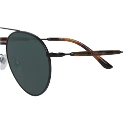 Giorgio Armani - Round Frame - Metal Round Frame Sunglasses - Black - Sunglasses - Giorgio Armani Eyewear - Avvenice