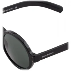 Giorgio Armani - Round Sunglasses - Black - Sunglasses - Giorgio Armani Eyewear - Avvenice