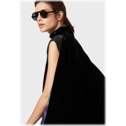 Giorgio Armani - Round Sunglasses - Black - Sunglasses - Giorgio Armani Eyewear - Avvenice