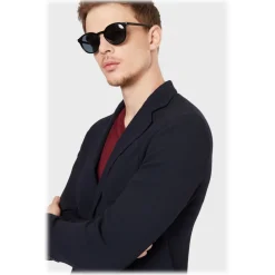 Giorgio Armani - Round Sunglasses - Black - Sunglasses - Giorgio Armani Eyewear - Avvenice