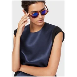 Giorgio Armani - Round Sunglasses - Brown - Sunglasses - Giorgio Armani Eyewear - Avvenice