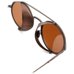Giorgio Armani - Round Sunglasses - Brown - Sunglasses - Giorgio Armani Eyewear - Avvenice