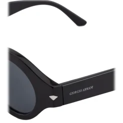 Giorgio Armani - Round Sunglasses - Black - Sunglasses - Giorgio Armani Eyewear - Avvenice