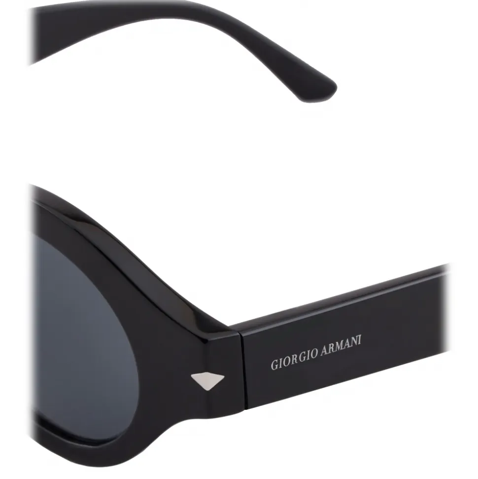 Giorgio Armani - Round Sunglasses - Black - Sunglasses - Giorgio Armani Eyewear - Avvenice