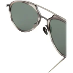 Giorgio Armani - Round Sunglasses - Grey - Sunglasses - Giorgio Armani Eyewear - Avvenice