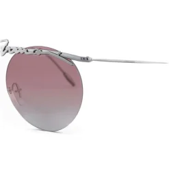 Giorgio Armani - Signature - Metal Round Frame Sunglasses - Pink - Sunglasses - Giorgio Armani Eyewear - Avvenice