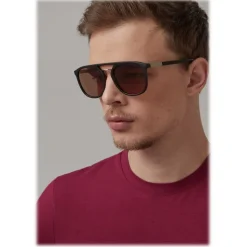 Giorgio Armani - Square Frame Sunglasses - Brown - Sunglasses - Giorgio Armani Eyewear - Avvenice