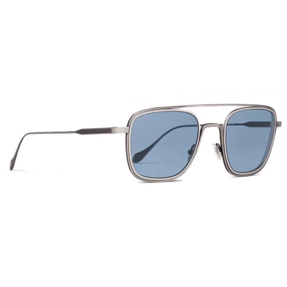 Giorgio Armani - Square Frame Sunglasses - Runway - Blue - Sunglasses - Giorgio Armani Eyewear - Avvenice