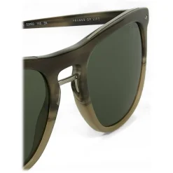 Giorgio Armani - Square Striped Frame Sunglasses - Grey - Sunglasses - Giorgio Armani Eyewear - Avvenice
