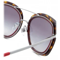 Giorgio Armani - Squared Sunglasses - Dark Brown - Sunglasses - Giorgio Armani Eyewear - Avvenice