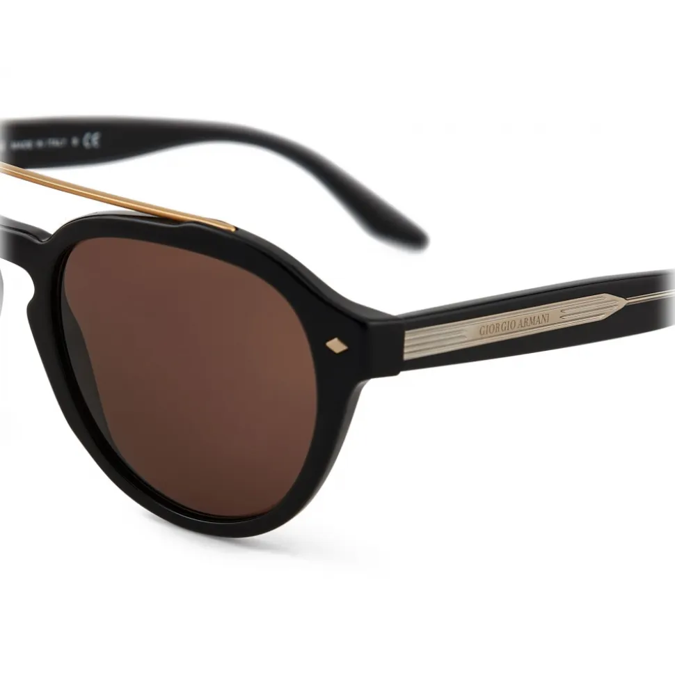 Giorgio Armani - Sunglasses - Black and Brown- Sunglasses - Giorgio Armani Eyewear - Avvenice
