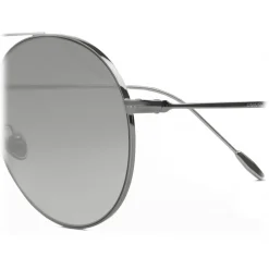 Giorgio Armani - Sunglasses with Round Metal Frame - Light Grey - Sunglasses - Giorgio Armani Eyewear - Avvenice