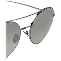 Giorgio Armani - Sunglasses with Round Metal Frame - Light Grey - Sunglasses - Giorgio Armani Eyewear - Avvenice