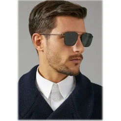 Giorgio Armani - Timeless - Sunglasses with Metal Frame - Black - Sunglasses - Giorgio Armani Eyewear - Avvenice