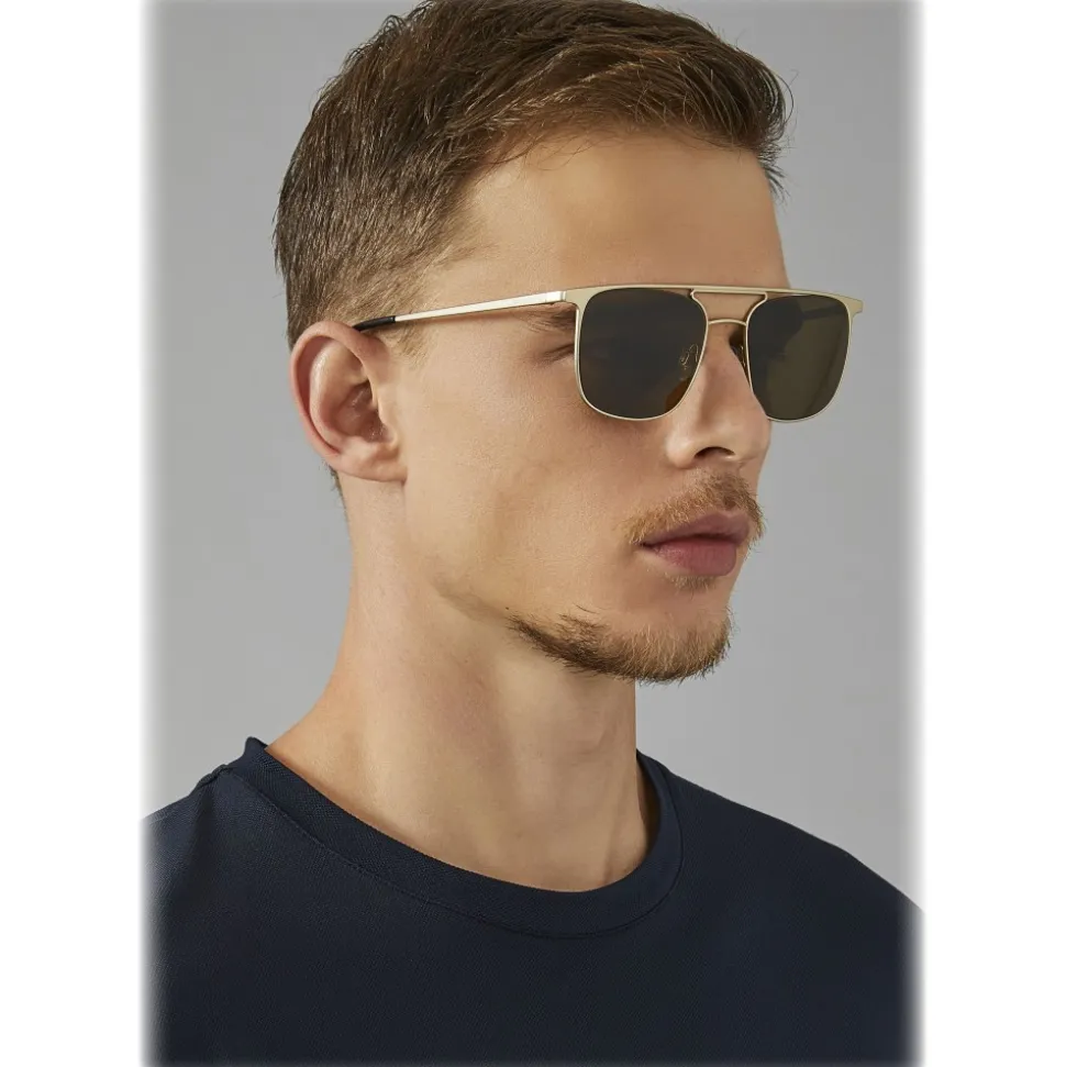 Giorgio Armani - Timeless - Sunglasses with Metal Frame - Brown - Sunglasses - Giorgio Armani Eyewear - Avvenice