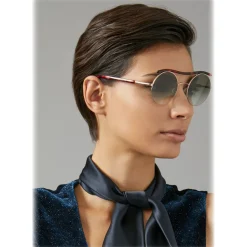Giorgio Armani - Wavy Catwalk - Sunglasses with Corrugated Tubular - Red - Sunglasses - Giorgio Armani Eyewear - Avvenice