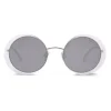 Giorgio Armani - Womenswear - Metal Round Frame Sunglasses - Graphite - Sunglasses - Giorgio Armani Eyewear - Avvenice