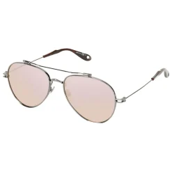 Givenchy - Aviator Sunglasses with Metal Frame with Ruthenium Finish - Sunglasses - Givenchy Eyewear - Avvenice