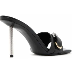 Givenchy - Black Calf Leather Voyou Sandals - Givenchy Exclusive Luxury Collection - Avvenice