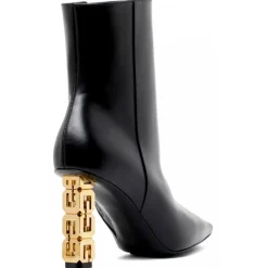 Givenchy - Black Calf Leather G Cube Ankle Boots - Givenchy Exclusive Luxury Collection - Avvenice